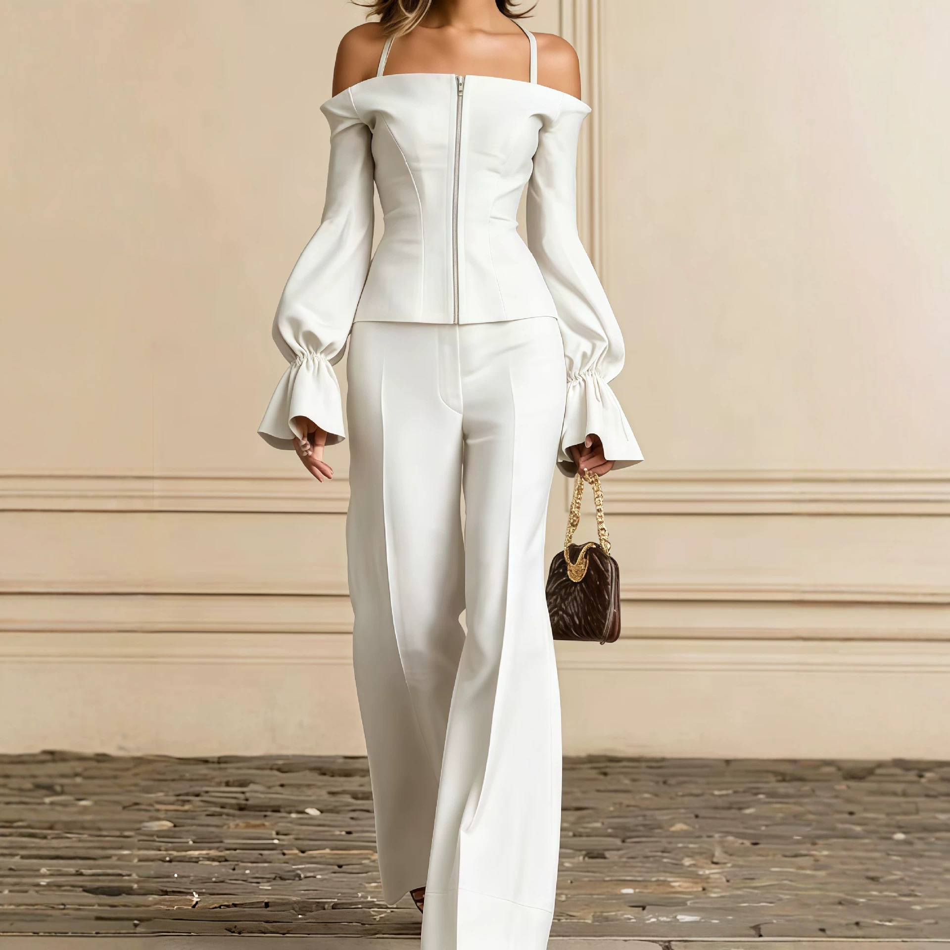 Women'S Formal Wear Suit - 2 Piece Pants Set Women Solid