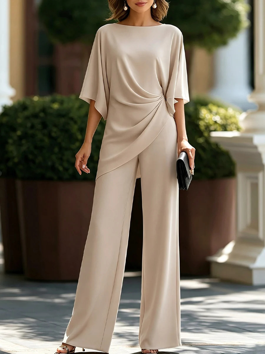 Women 2 Piece Outfit Boat Neck - đánh giá và giá Women'S Formal Wear Suit