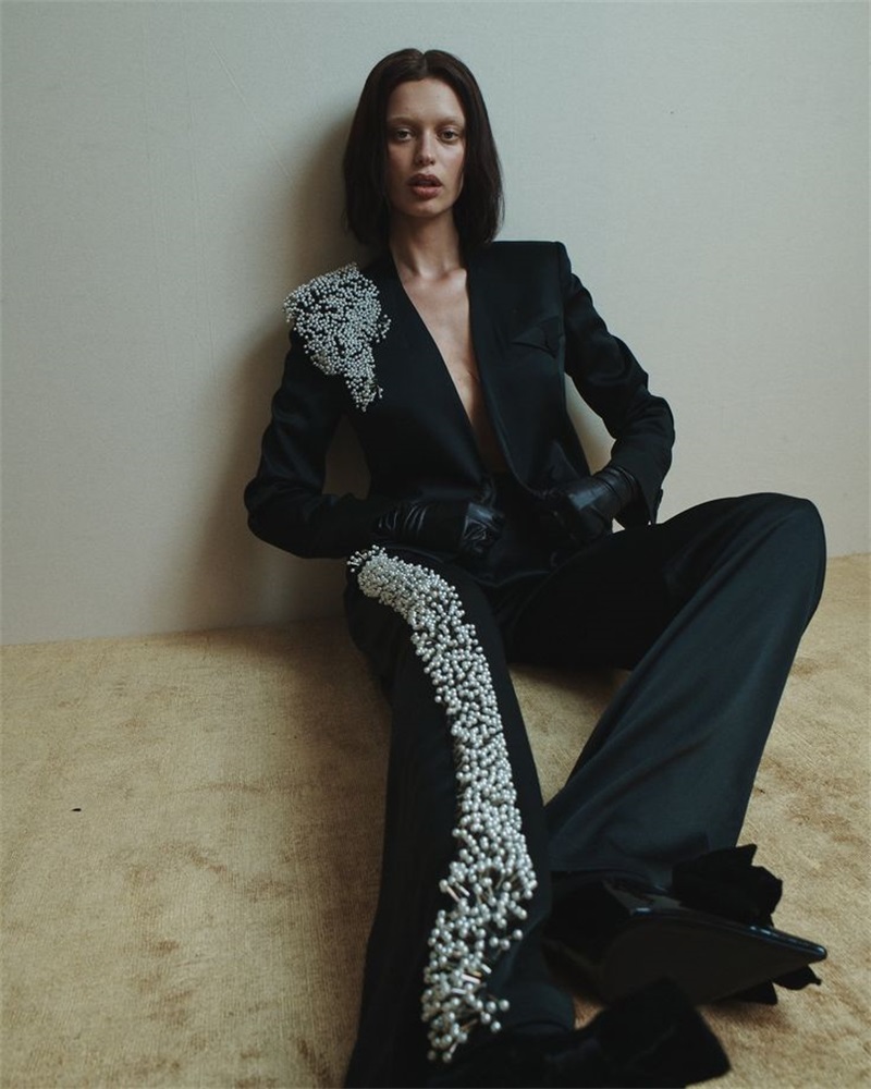 Black Women Office Suits Set P - đánh giá và giá Women Formal Wear Designers