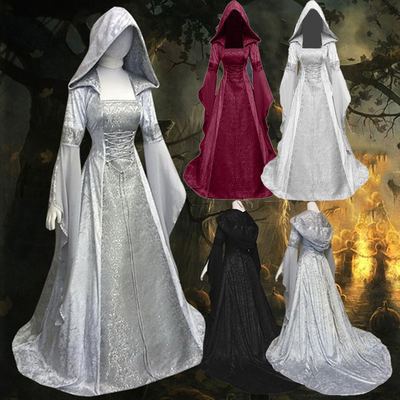 `Medieval Hooded Witch Dress W - đánh giá và giá Vintage Women'S Formal Wear