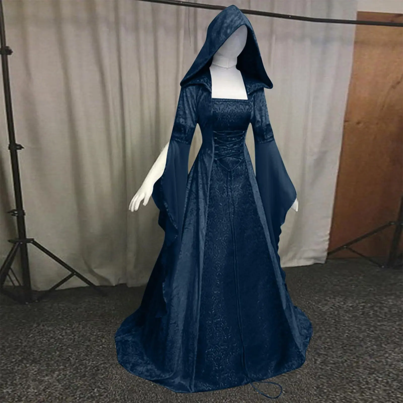 `Medieval Hooded Witch Dress W - đánh giá và giá Vintage Women'S Formal Wear