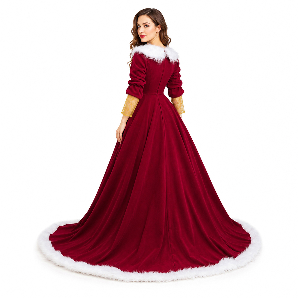 Deluxe Mrs Claus Costumes Adul - đánh giá và giá Vintage Women'S Formal Wear