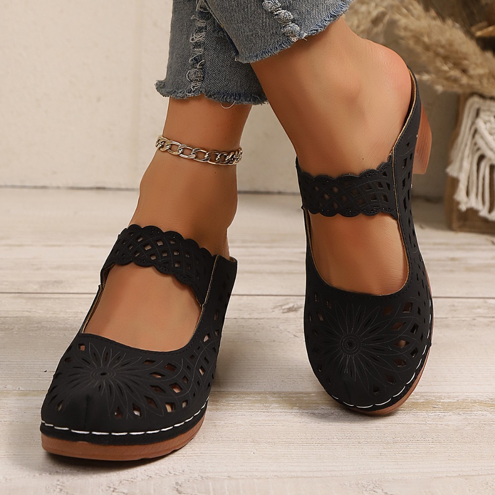 Women Hollow Cutout Mules Chun - đánh giá và giá Vintage Women'S Formal Wear
