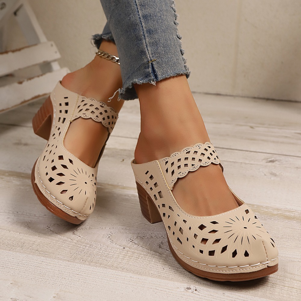 Women Hollow Cutout Mules Chun - đánh giá và giá Vintage Women'S Formal Wear