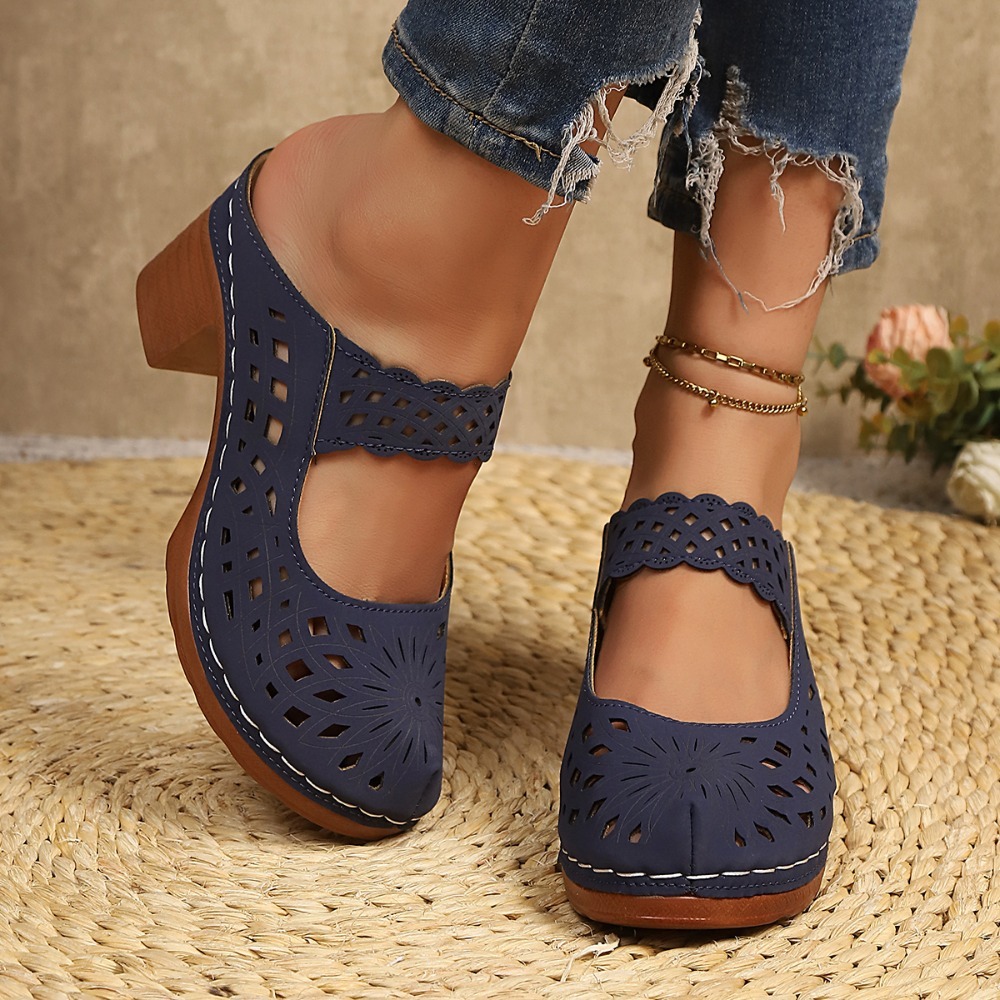 Women Hollow Cutout Mules Chun - đánh giá và giá Vintage Women'S Formal Wear
