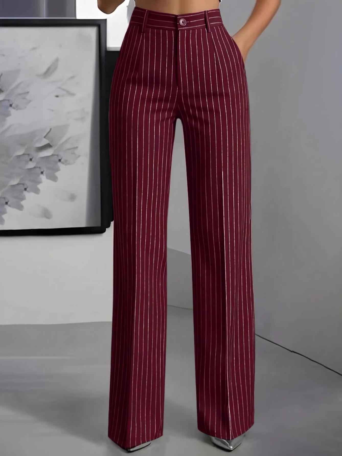 Elegant High Waist Straight Le - đánh giá và giá Women'S Formal Wear Suit