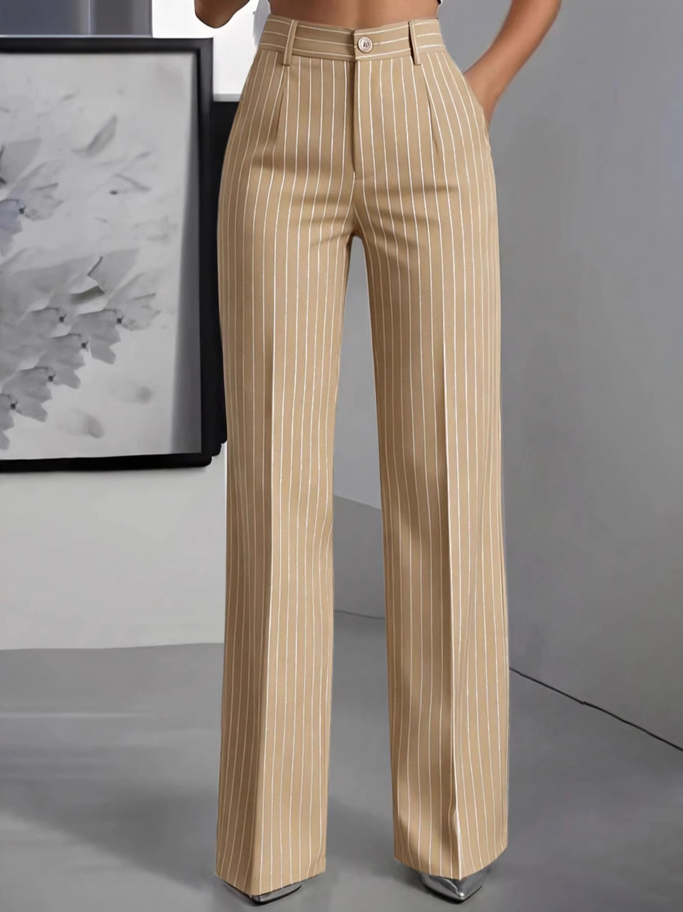 Elegant High Waist Straight Le - đánh giá và giá Women'S Formal Wear Suit