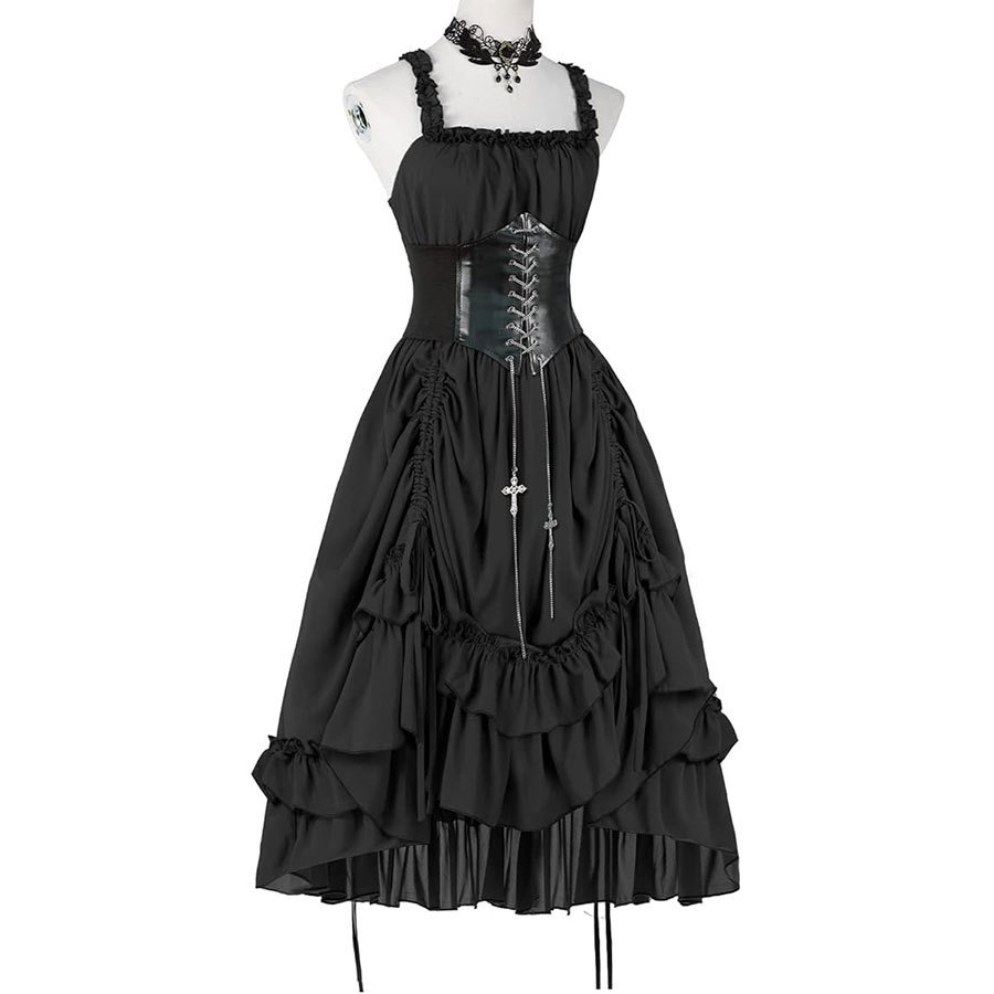 Women Gothic Dress Corset Slip - đánh giá và giá Vintage Women'S Formal Wear
