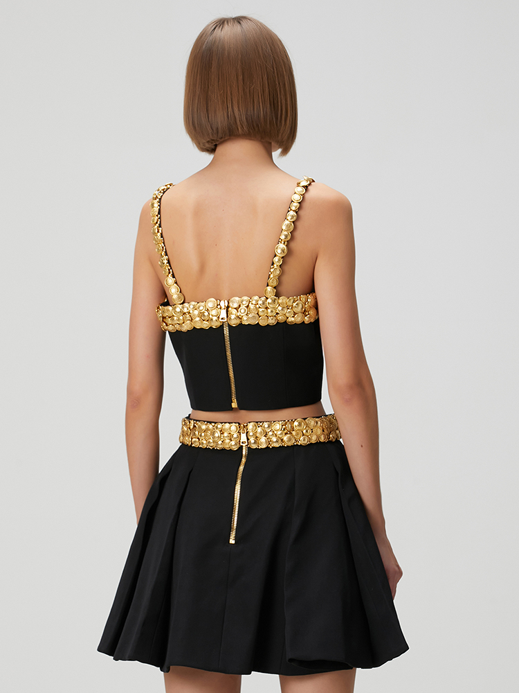 VC Black Two Piece Set Dress w - đánh giá và giá Women Formal Wear Set