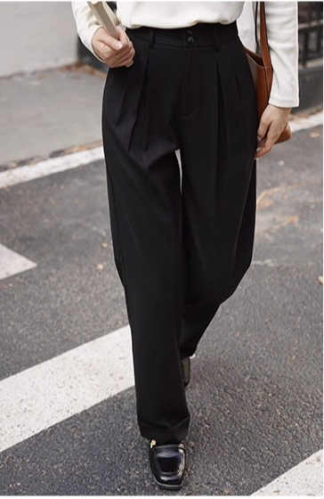 High Waist Wool-Like Trousers  - đánh giá và giá Tailored Trouser Wide