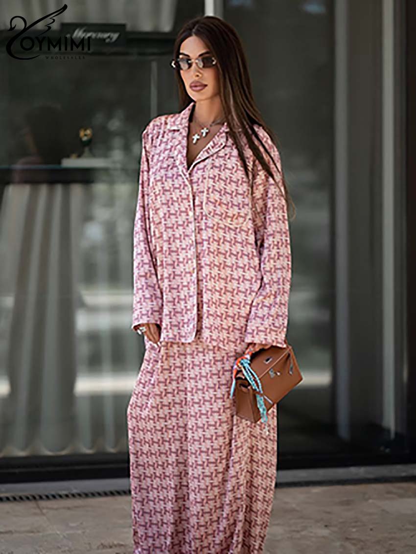 Oymimi Fashion Pink Print Wome - đánh giá và giá Women'S Formal Wear Suit