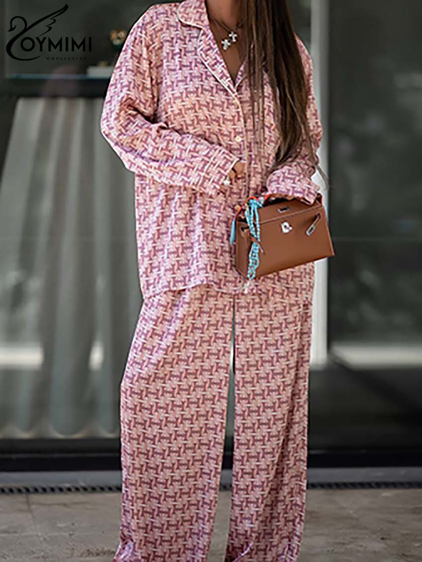 Oymimi Fashion Pink Print Wome - đánh giá và giá Women'S Formal Wear Suit