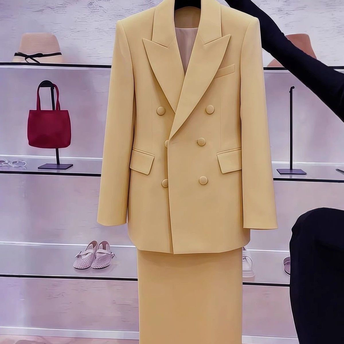 White Blazers Suits Set For Wo - đánh giá và giá Women Formal Wear Set