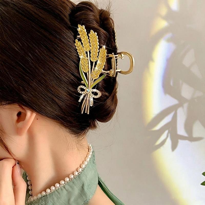 Alloy Wheat Design Hair Claw C - đánh giá và giá Women Formal Wear Designers