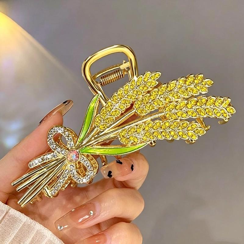Alloy Wheat Design Hair Claw C - đánh giá và giá Women Formal Wear Designers
